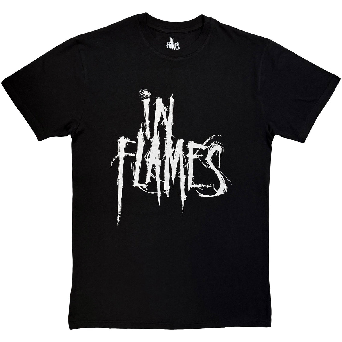 In Flames Logo Mono T-shirt Front