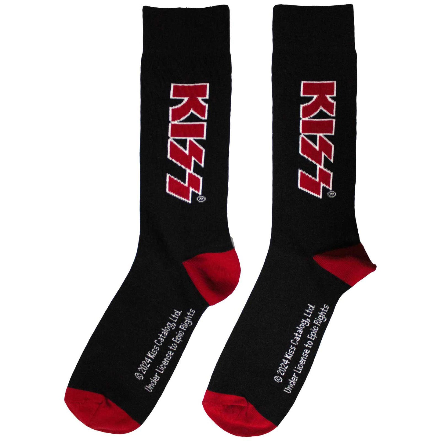 KISS Red Logo (US Men's Shoe Size 8-12) Socks Alt 2