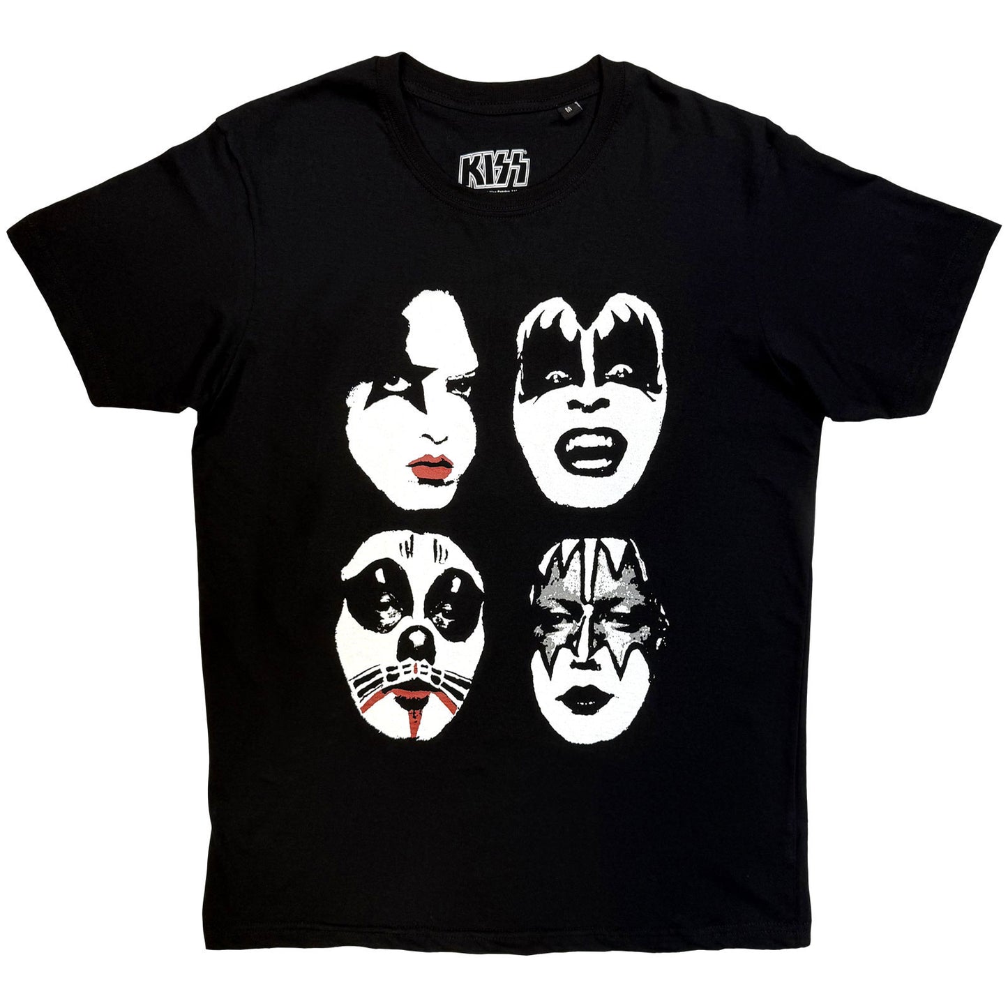 KISS Stacked Faces T-shirt Front