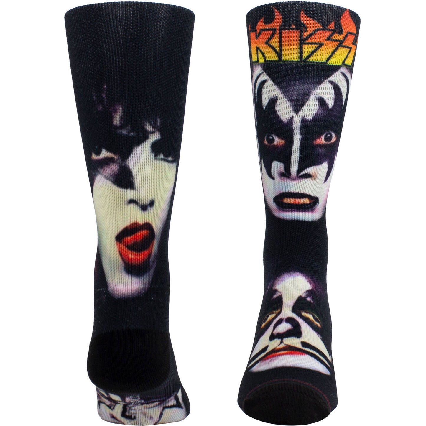 KISS Faces Sublimation (US Men's Shoe Size 8-12) Socks Front