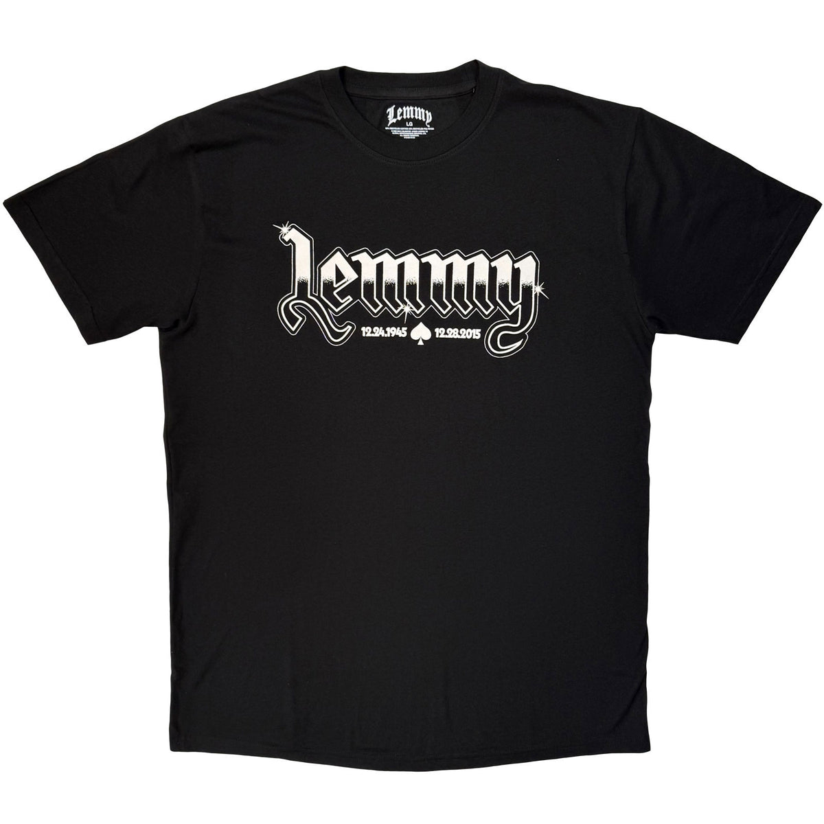 Lemmy Logo Mono T-shirt Front