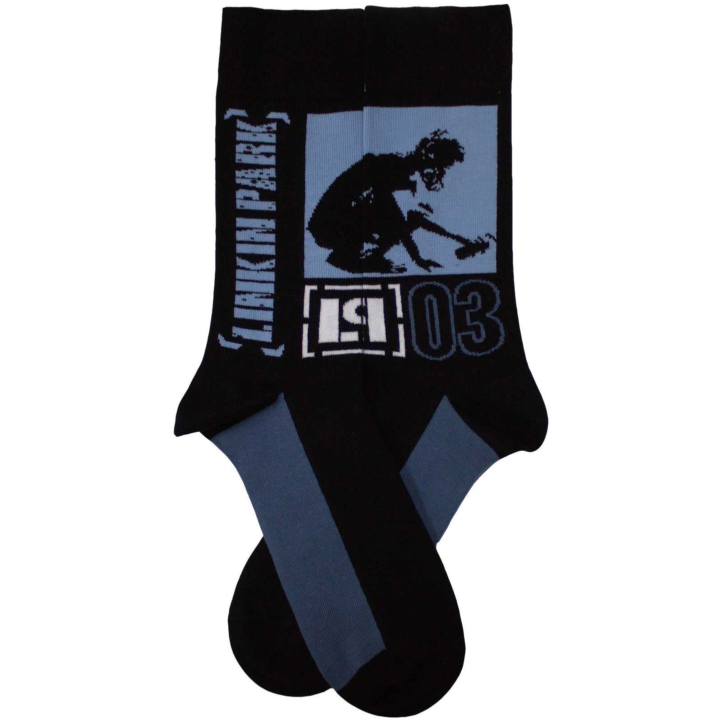 Linkin Park Crouching (US Men's Shoe Size 8-12) Socks Back