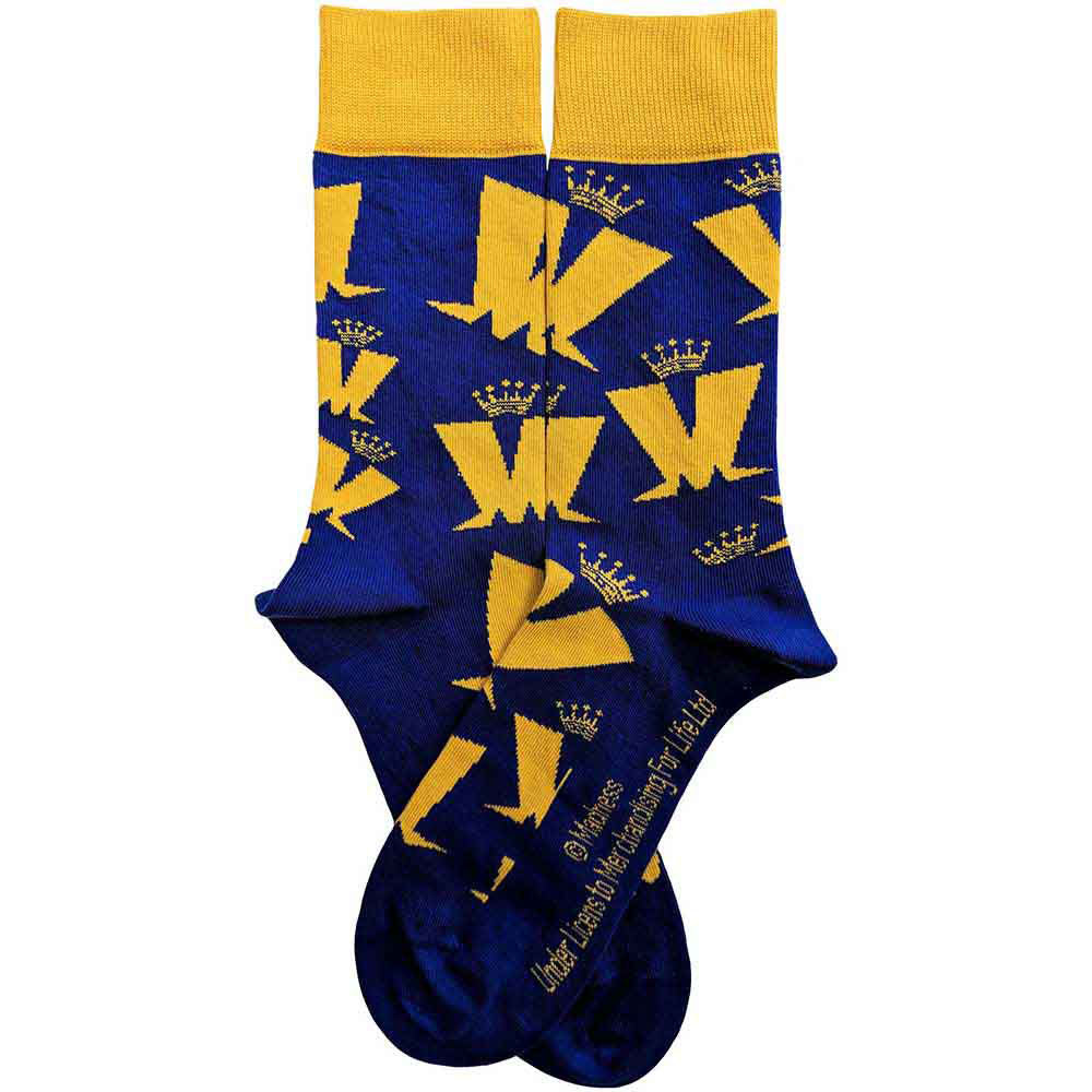 Madness Crown & M Pattern (US Men's Shoe Size 8-12) Socks Back