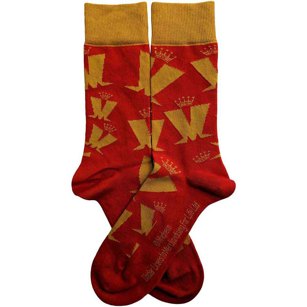 Madness Crown & M Pattern (US Men's Shoe Size 8-12) Socks Back