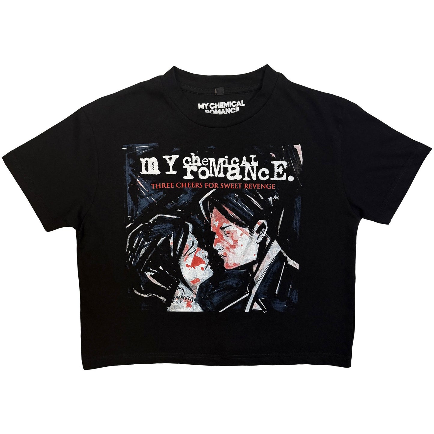 My Chemical Romance Three Cheers Crop Top Girls Jr Front