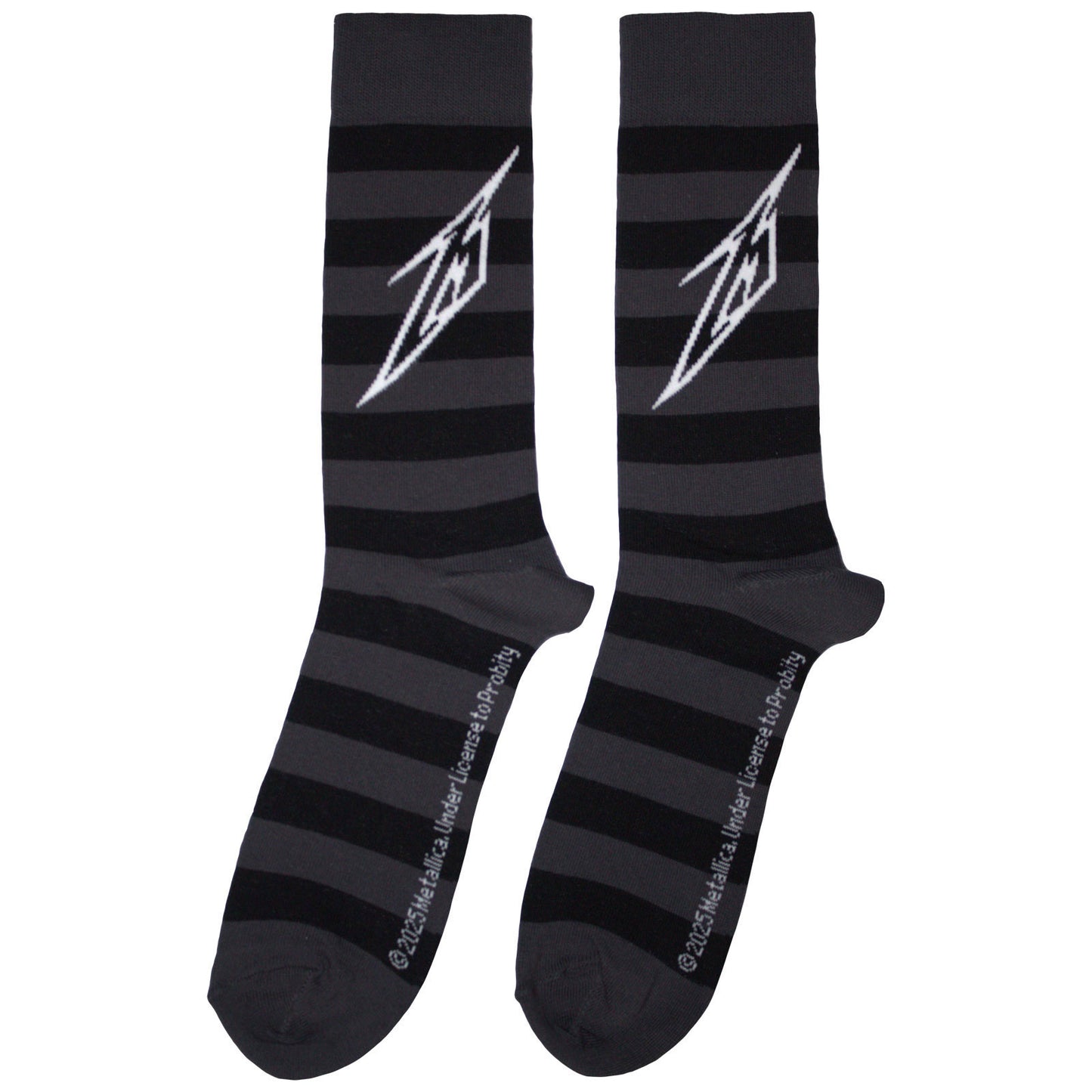 Metallica Lightning M (US Men's Shoe Size 8-12) Socks Back