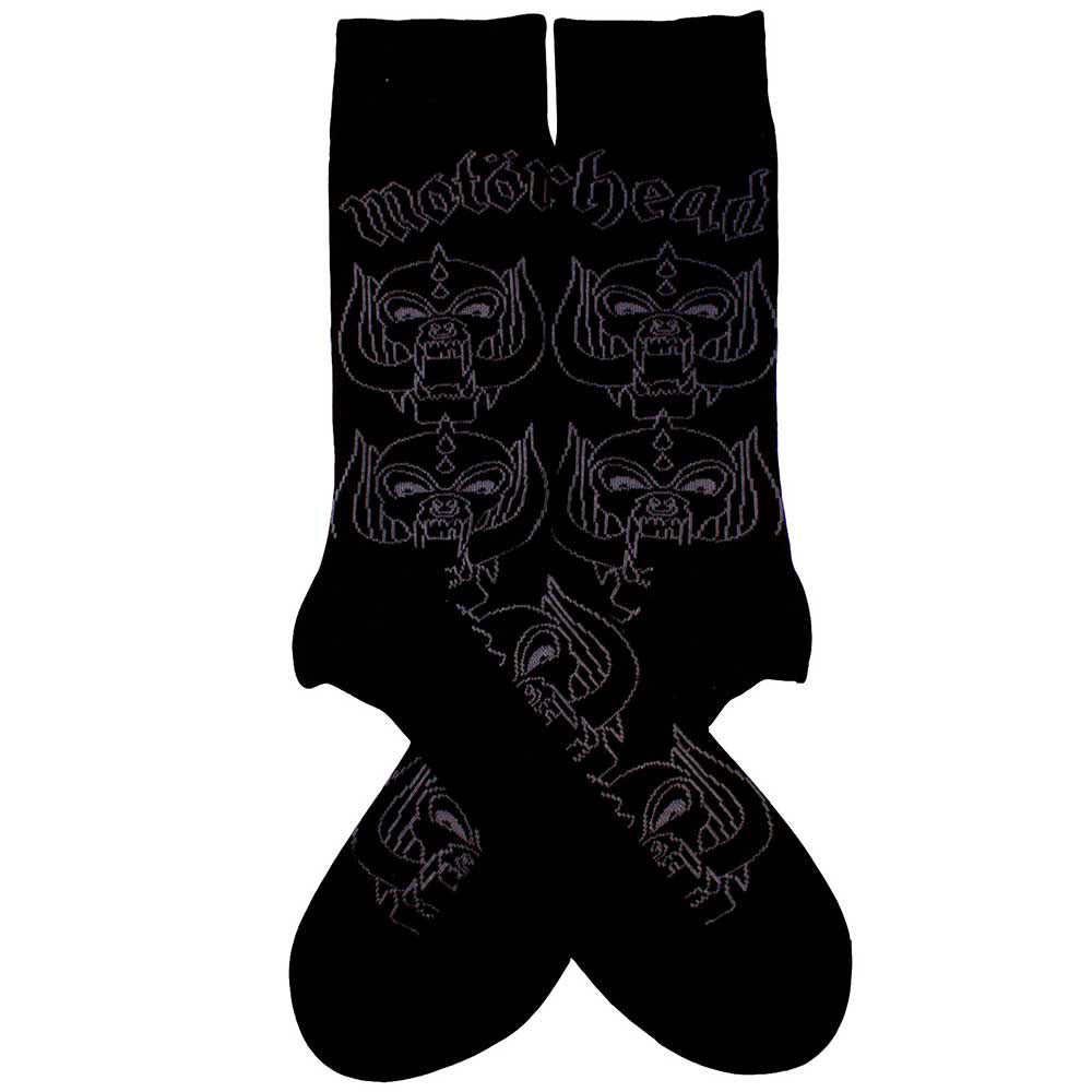 Motorhead Warpig Outlines (US Men's Shoe Size 8-12) Socks Back