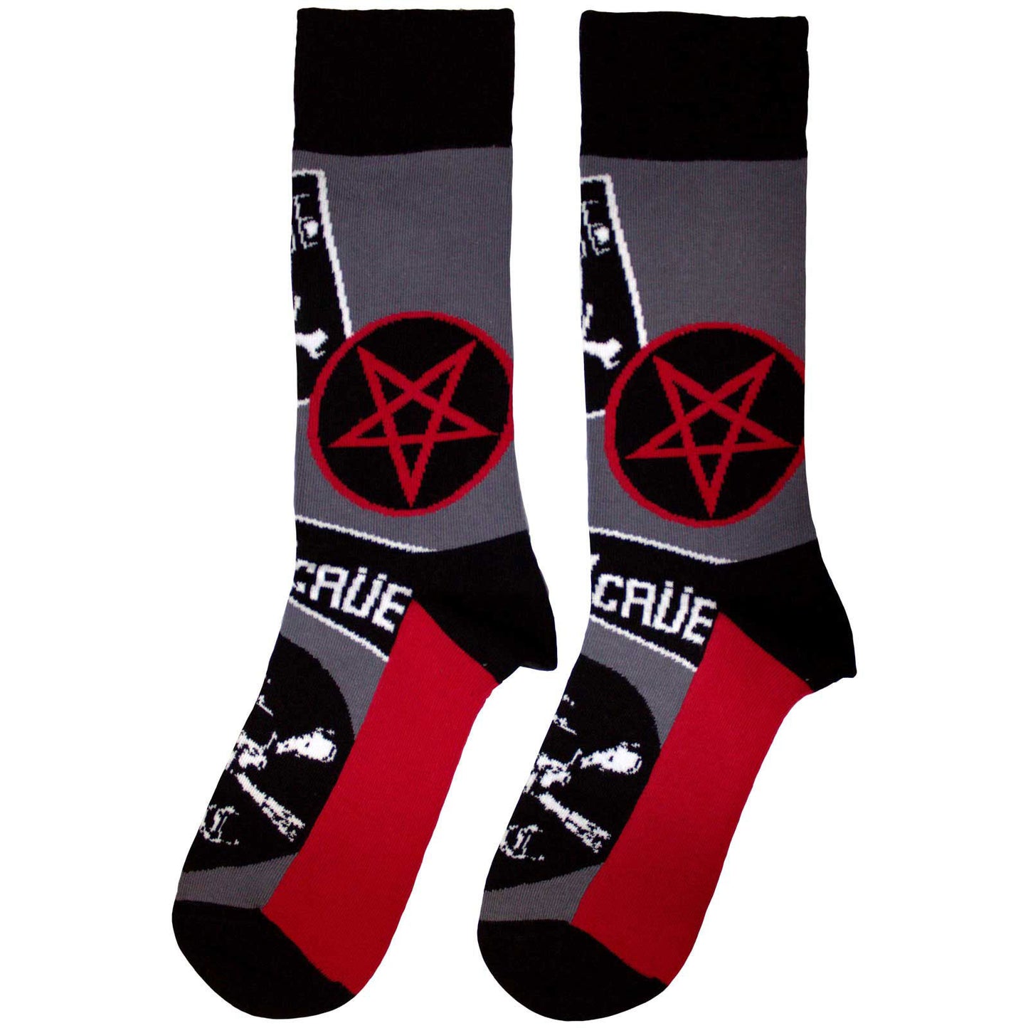 Motley Crue Logos (US Men's Shoe Size 8-12) Socks Back