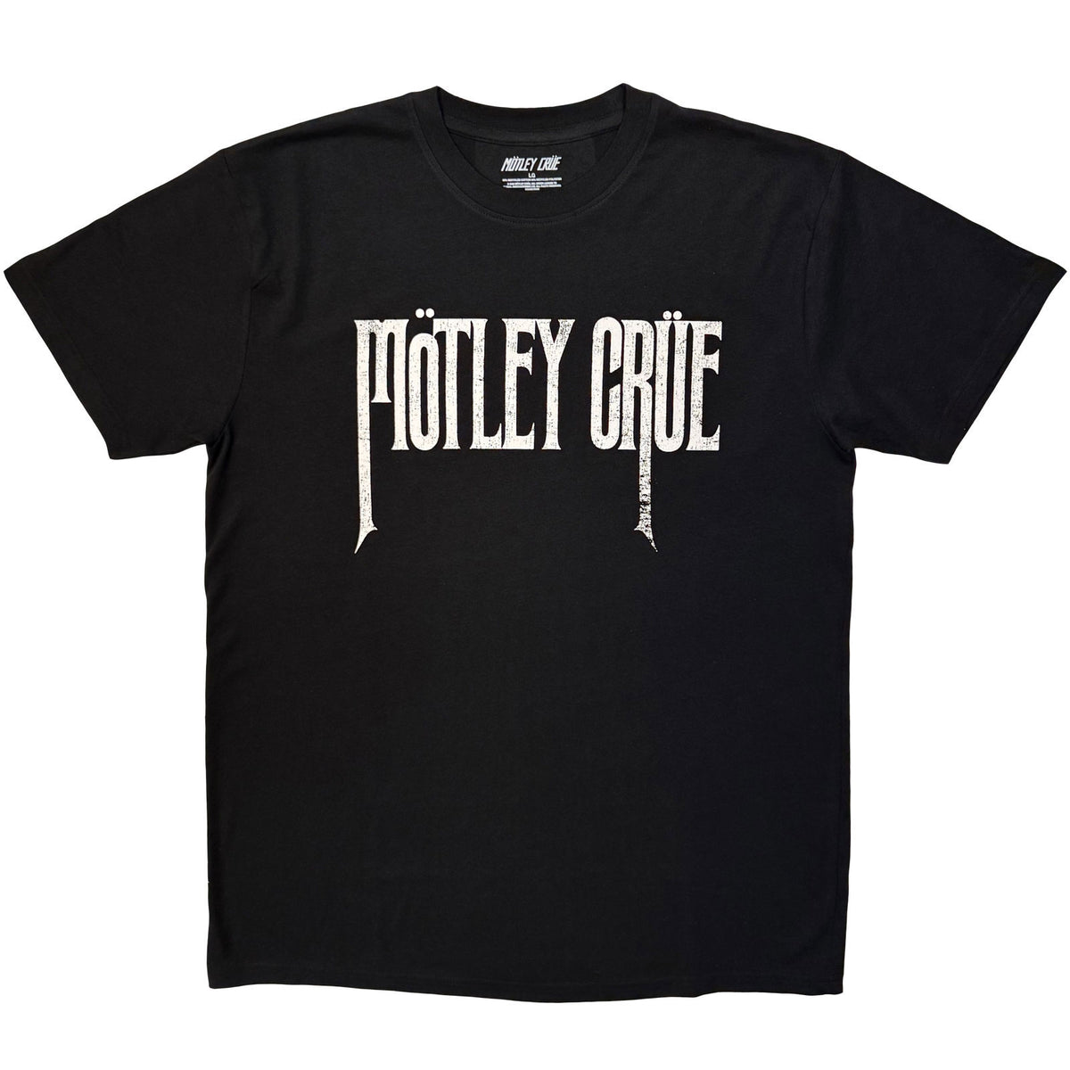 Motley Crue Logo Mono T-shirt Front