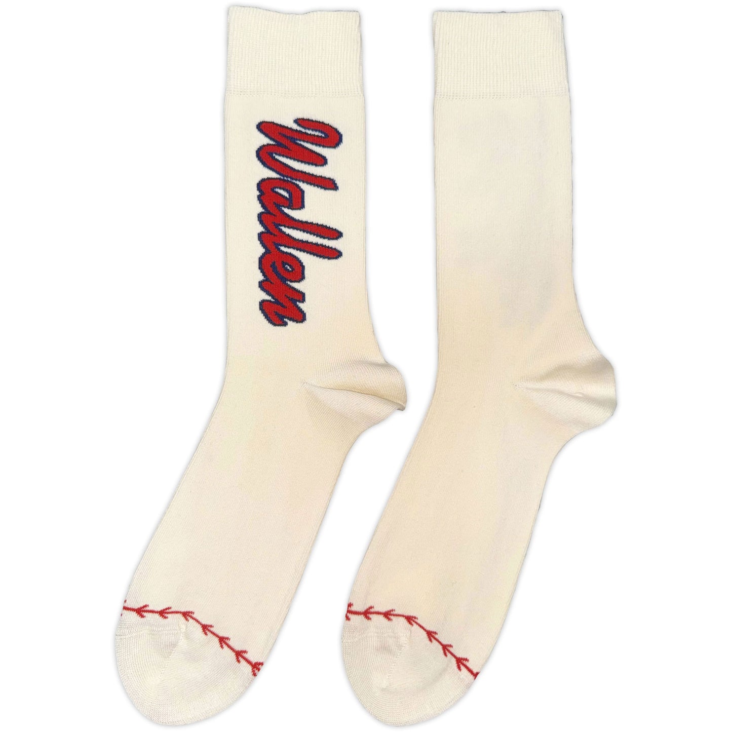 Morgan Wallen Red Logo Baseball (US Men's Shoe Size 8-12) Socks Back
