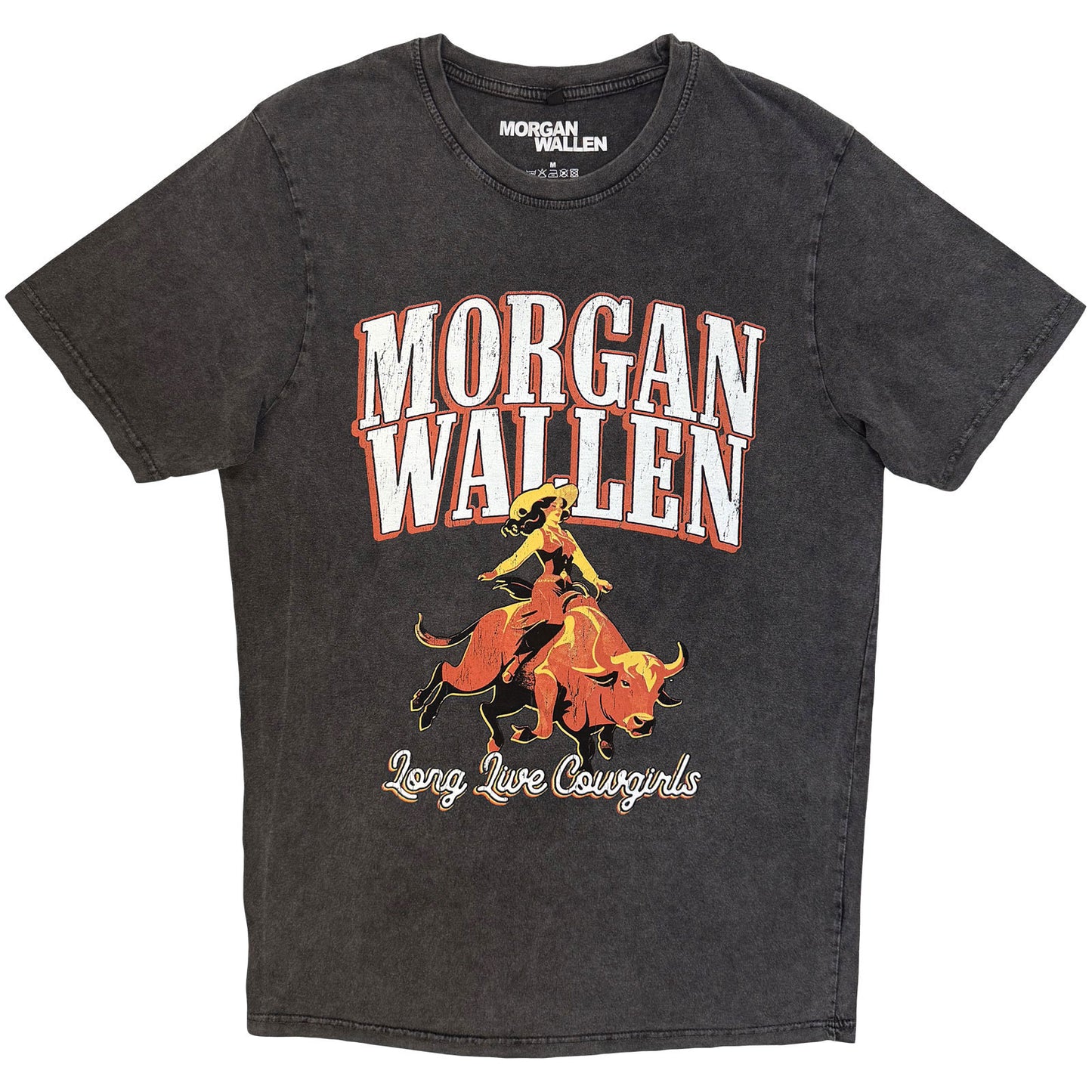 Morgan Wallen Long Live Cowgirls Dip Dye & Wash T-shirt Front