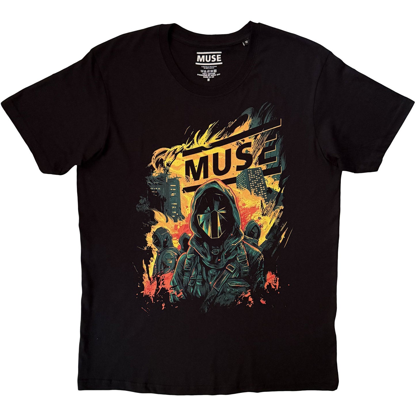 Muse Burning T-shirt Front