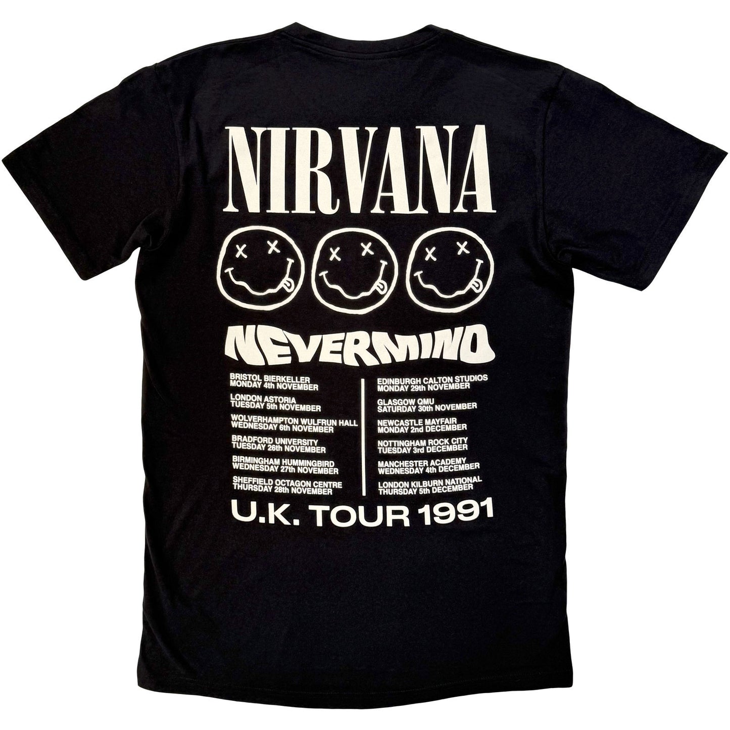 Nirvana Tour '91 Carbon T-shirt Back