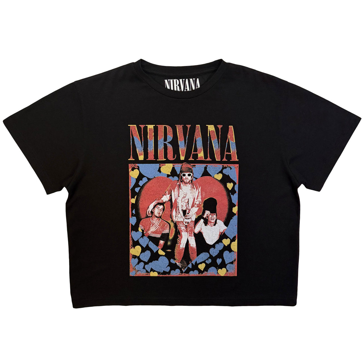 Nirvana Heart Crop Top Girls Jr Front