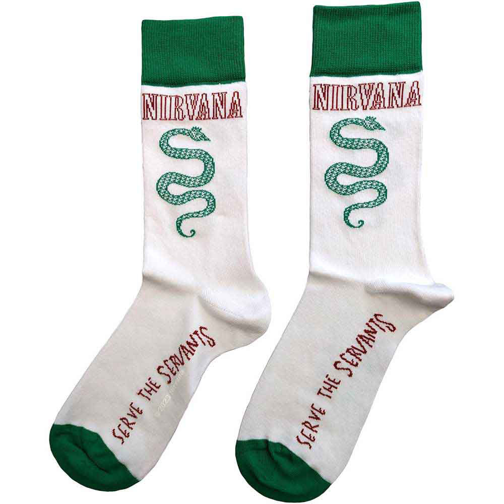 Nirvana Serve The Servants (US Men's Shoe Size 8-12) Socks Back