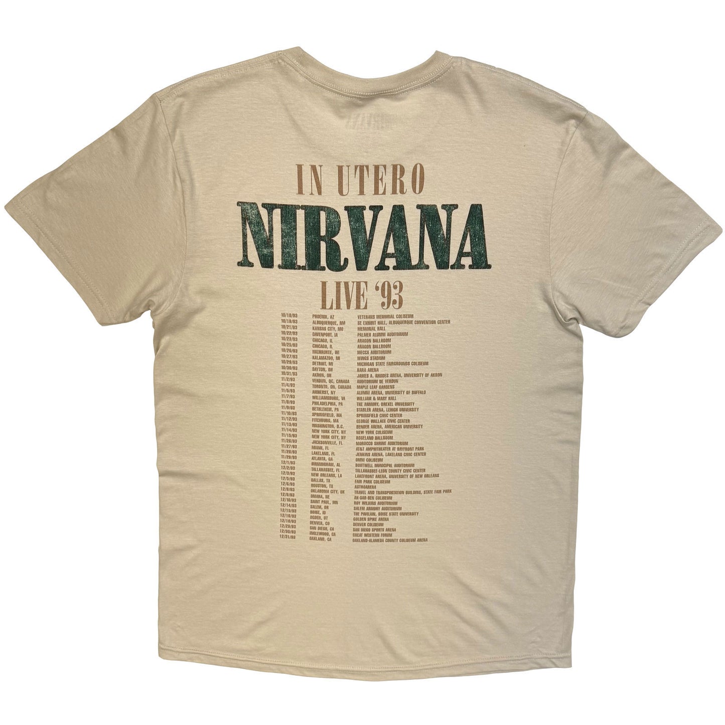 Nirvana Angel Vintage T-shirt Back