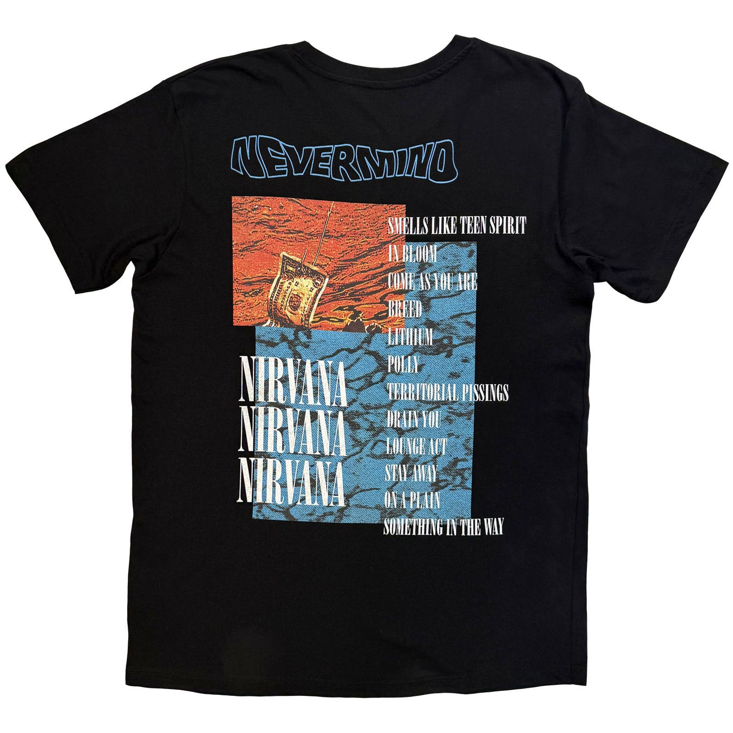 Nirvana Waves T-shirt Back