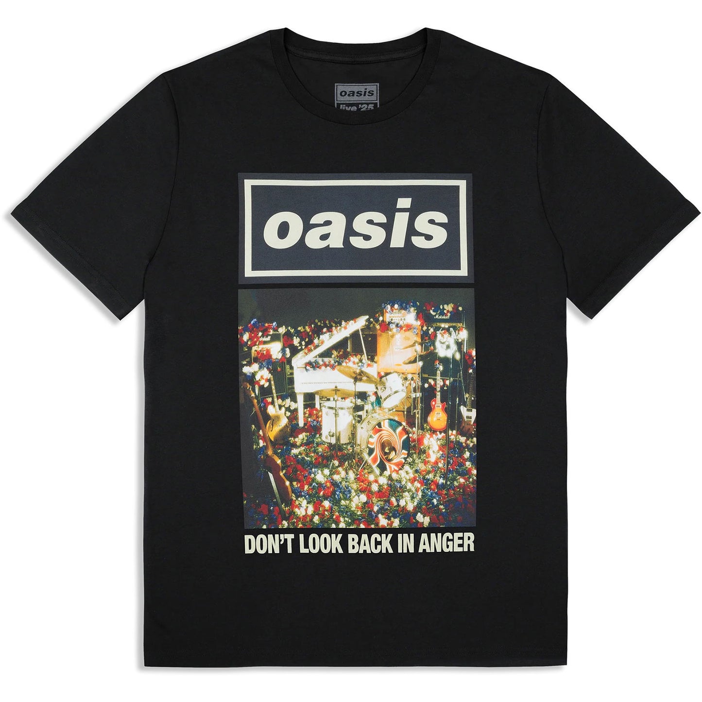 Oasis Don't Look Back In Anger Single Cover T-shirt Front