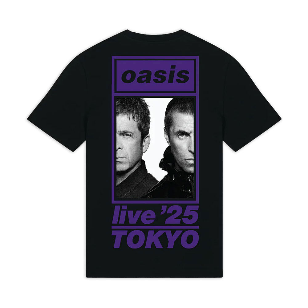 Oasis Tokyo Half Faces Fan Store T-shirt Back