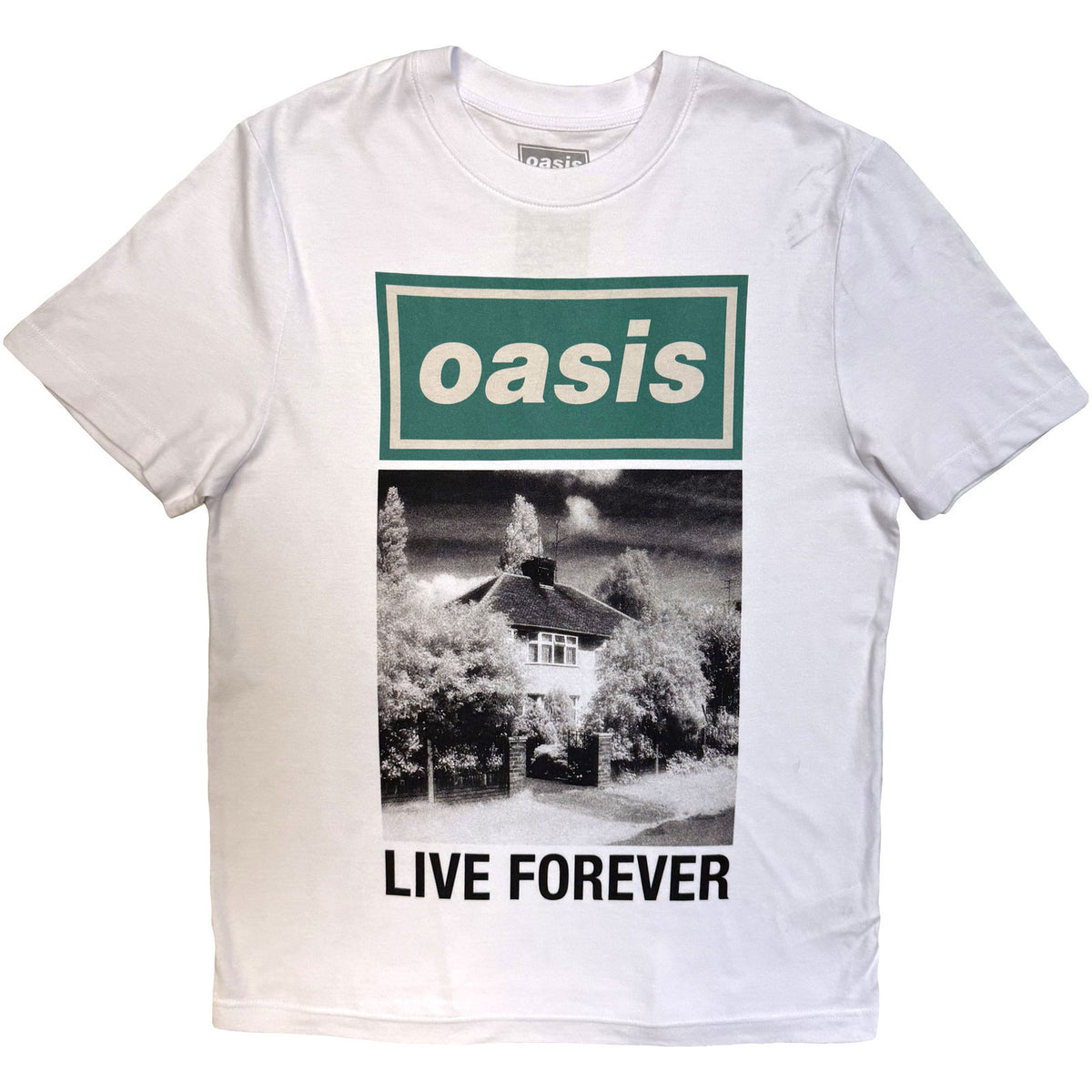 Oasis Live Forever Single Cover T-shirt Front