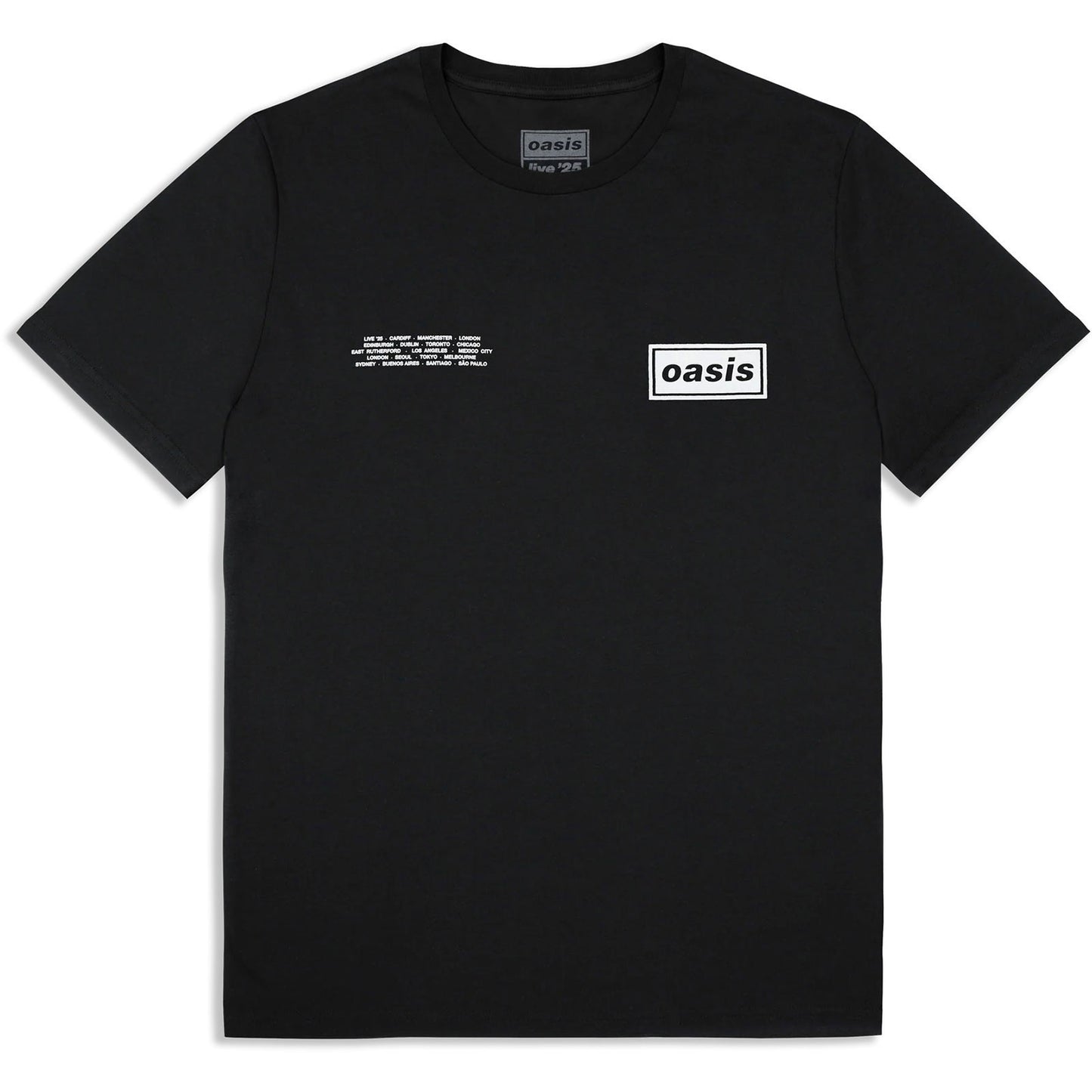 Oasis Global Cities Logo T-shirt Front