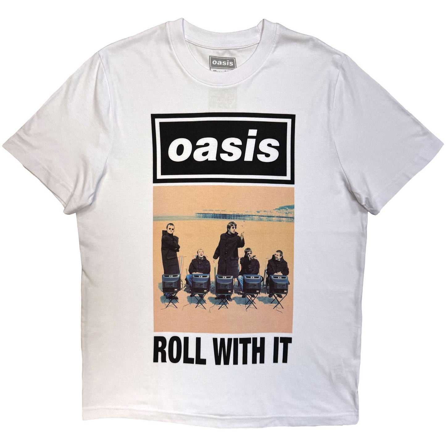 Oasis Roll With It Single Cover T-shirt Front