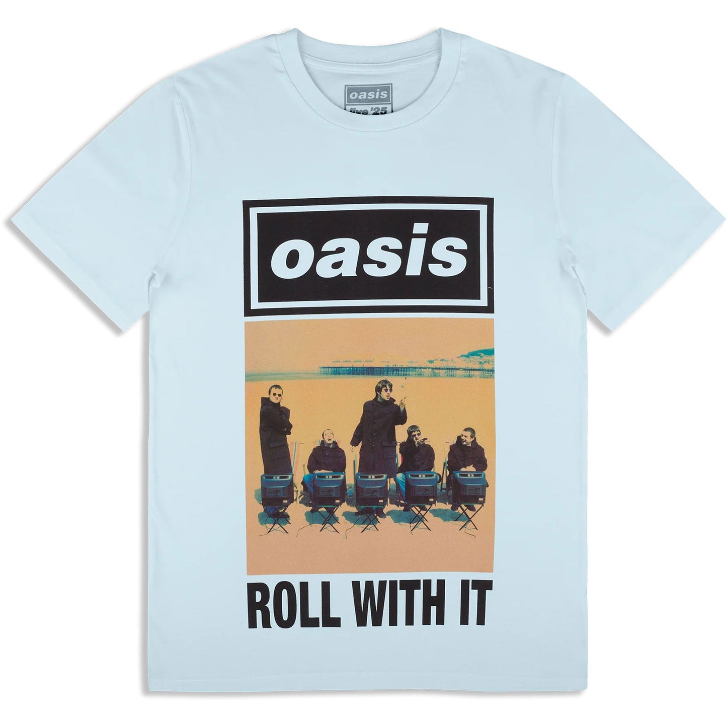Oasis Roll With It Single Cover T-shirt Front