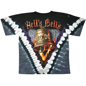 AC/DC Hells Bells Tie Dye T-shirt Back