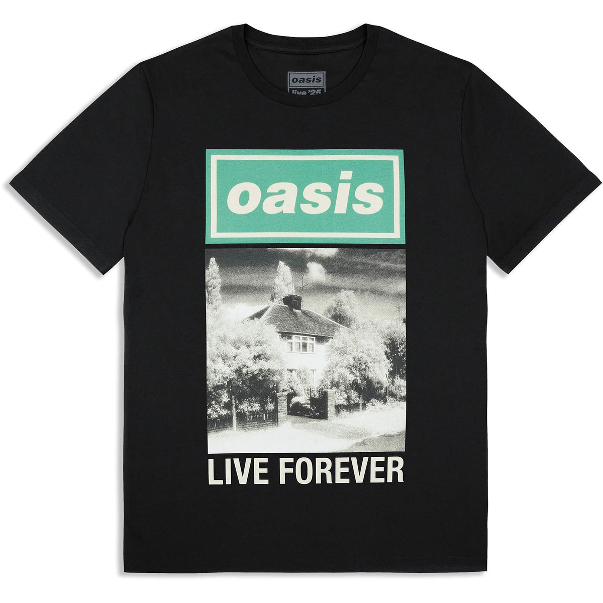 Oasis Live Forever Single Cover T-shirt Front