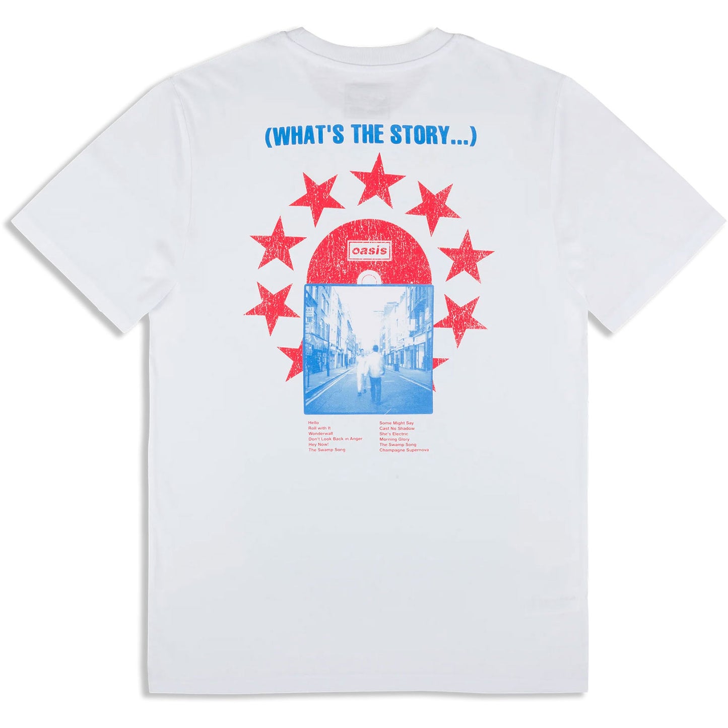 Oasis What's The Story Cd Star T-shirt Back
