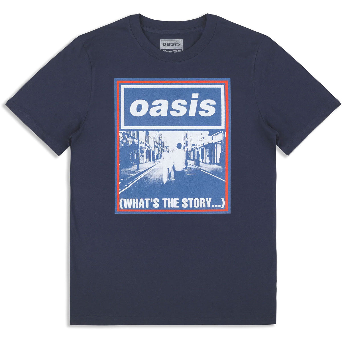 Oasis What's The Story Blue Tone T-shirt Front