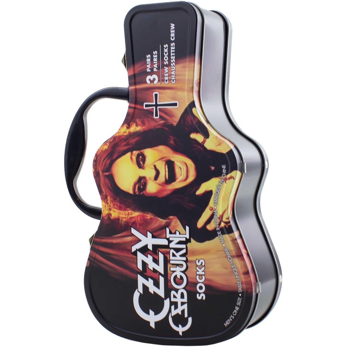 Ozzy Osbourne Logos (US Men's Shoe Size 8-12) Socks Front