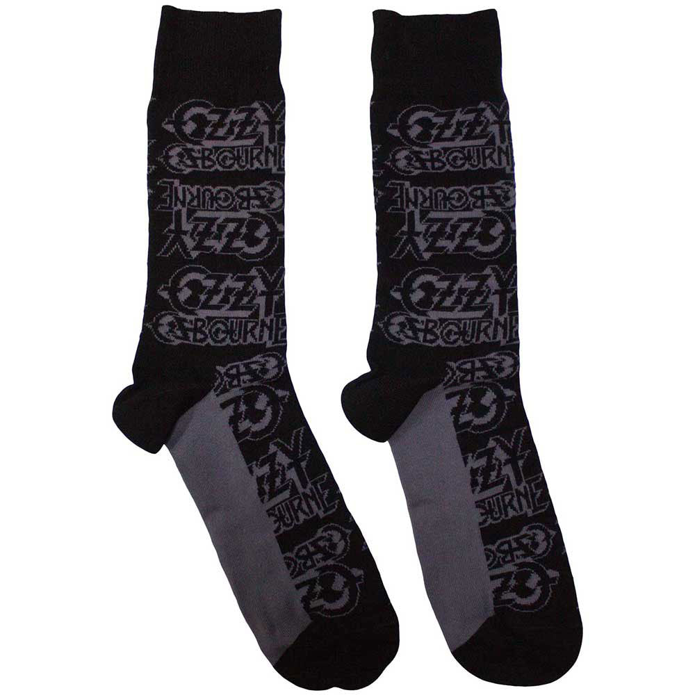 Ozzy Osbourne Logo Repeat (US Men's Shoe Size 8-12) Socks Front