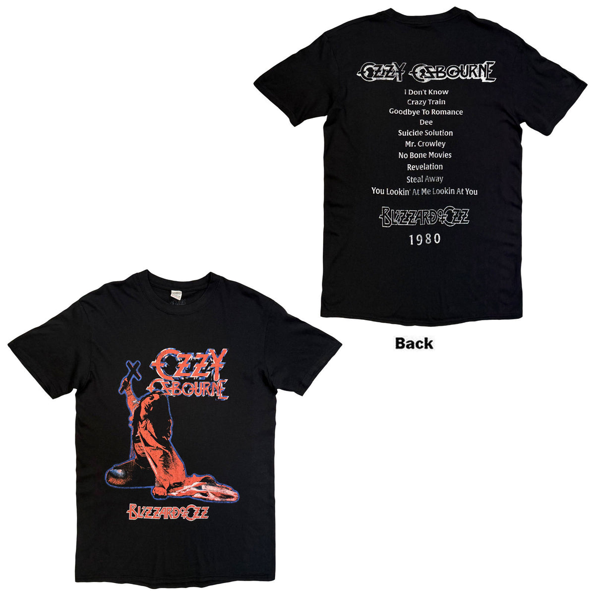 Ozzy Osbourne Blizzard Of Ozz Tribute T-shirt Alt 2