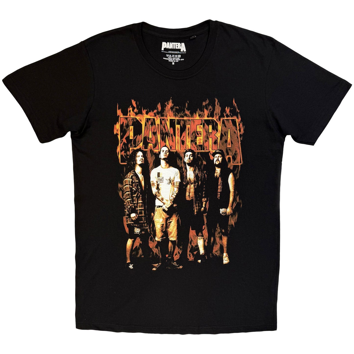 Pantera Flames T-shirt Front