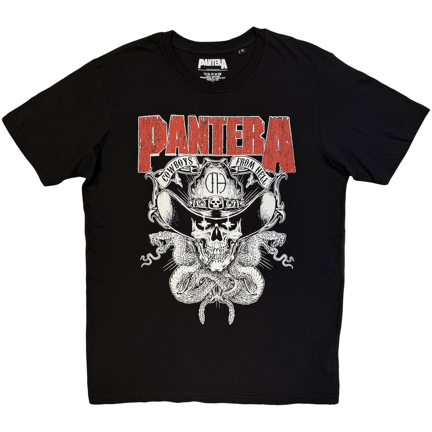 Pantera Snake Skull T-shirt Front