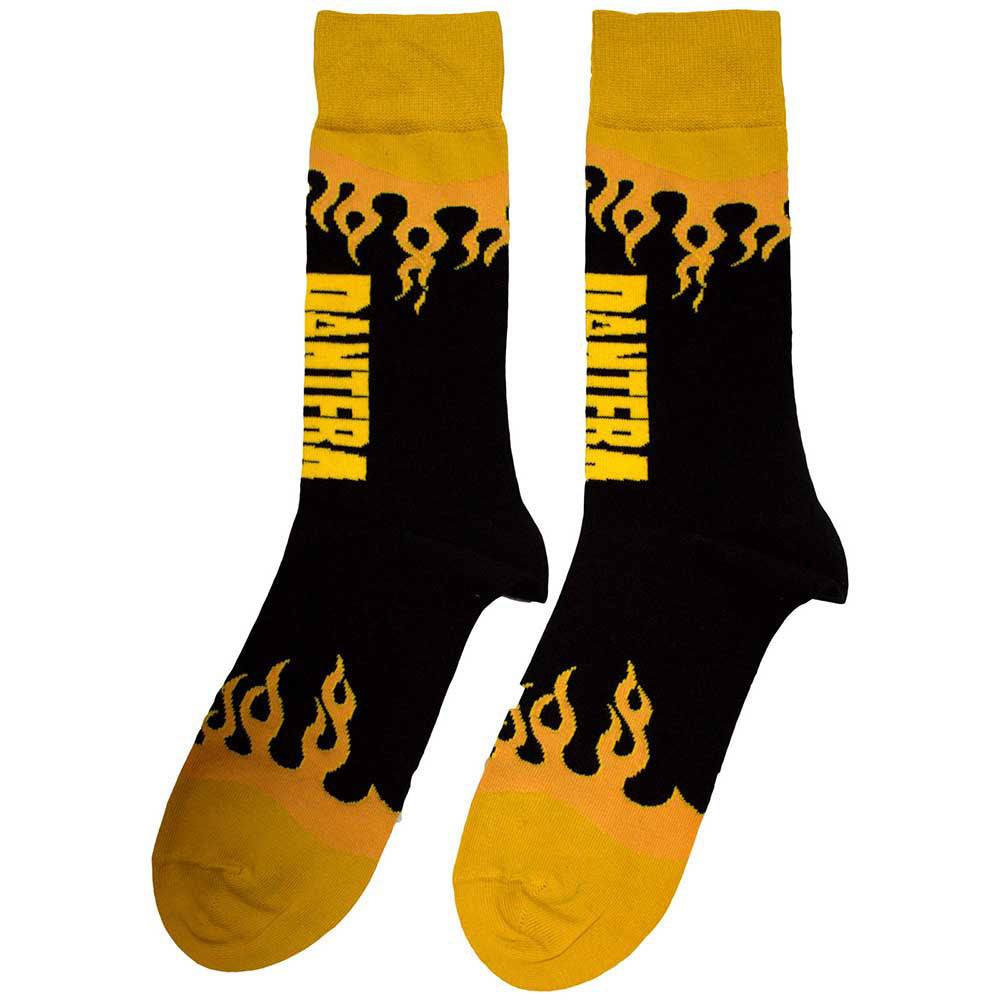 Pantera Flame (US Women's Shoe Size 6-9) Socks Back