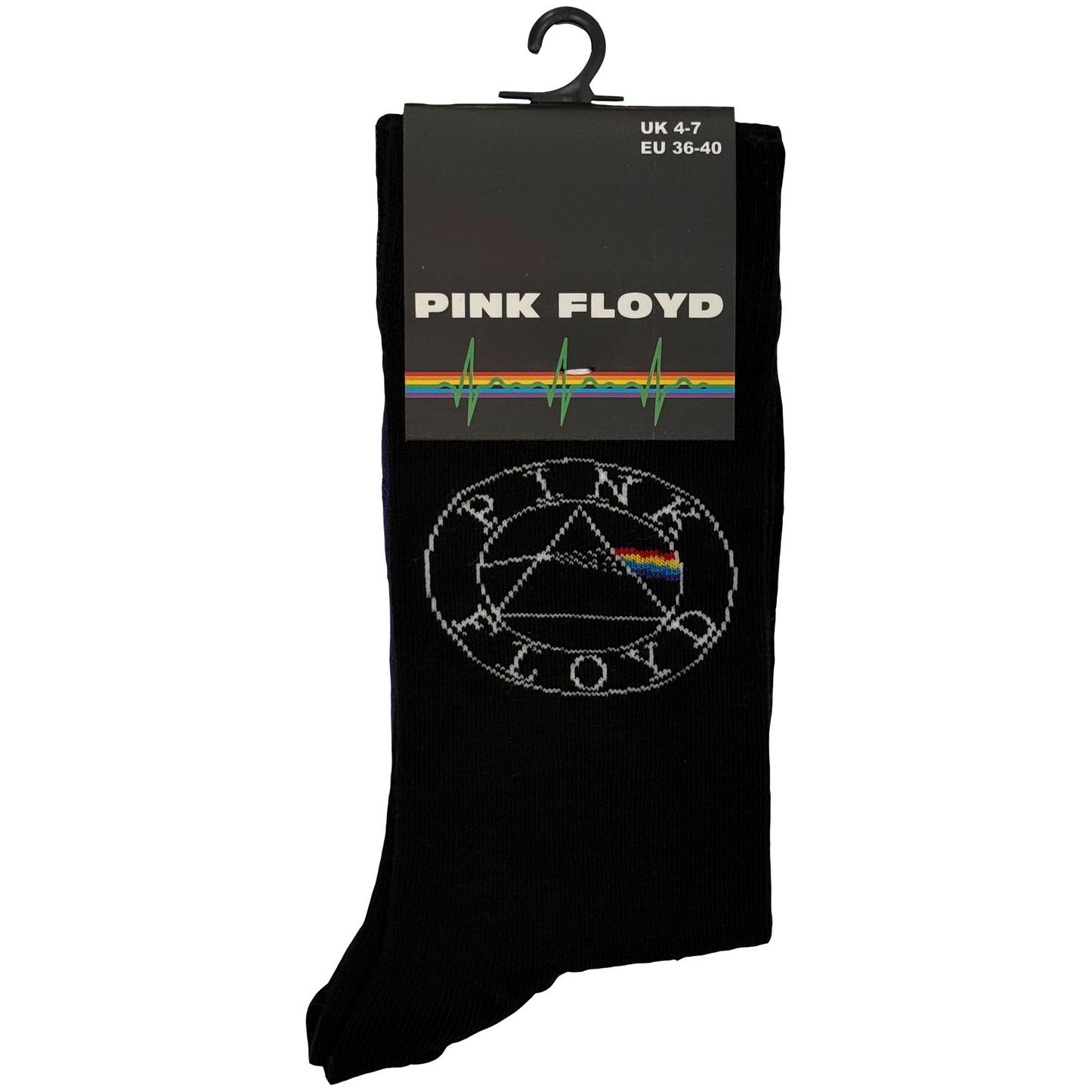 Pink Floyd Circle Logo (US Women's Shoe Size 6-9) Socks Alt 2
