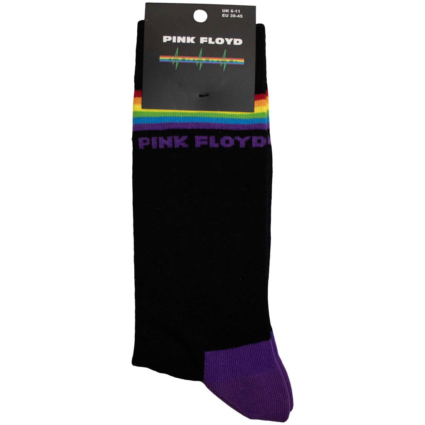 Pink Floyd Prism Stripes (US Men's Shoe Size 8-12) Socks Back