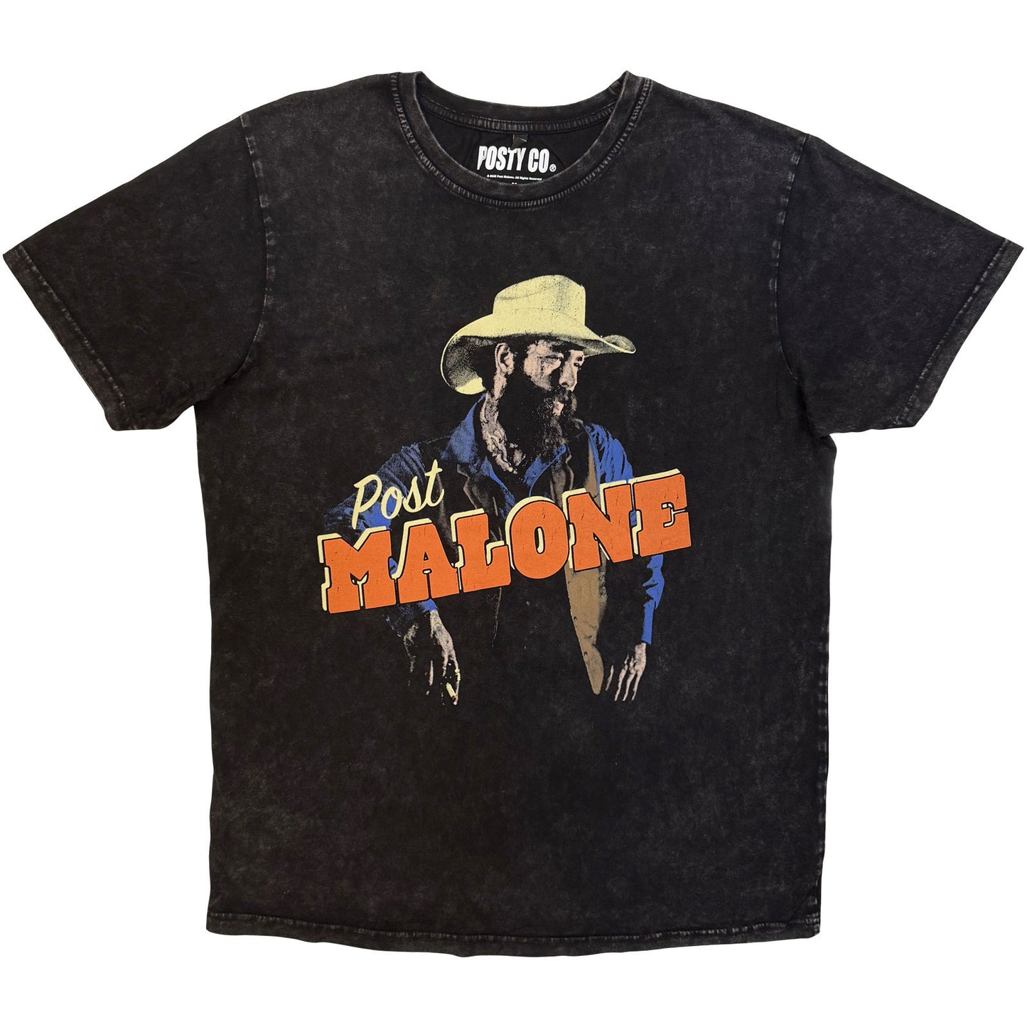 Post Malone Cowboy Dip Dye & Wash T-shirt Front