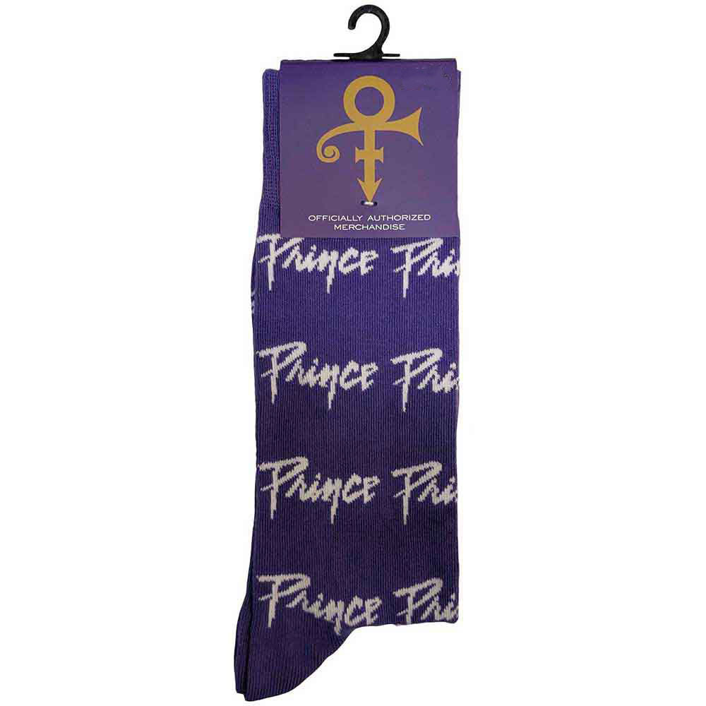 Prince Logo Repeat (US Women's Shoe Size 6-9) Socks Back