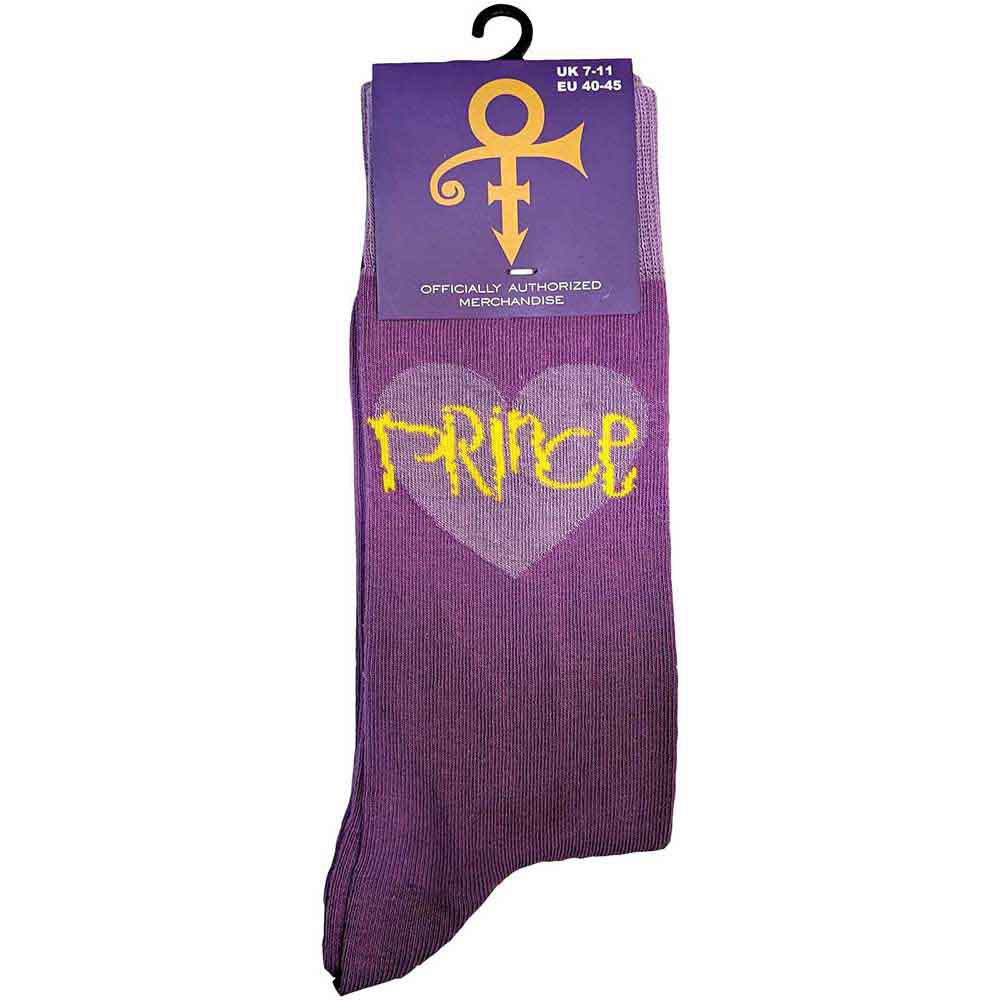 Prince Purple Heart (US Men's Shoe Size 8-12) Socks Back