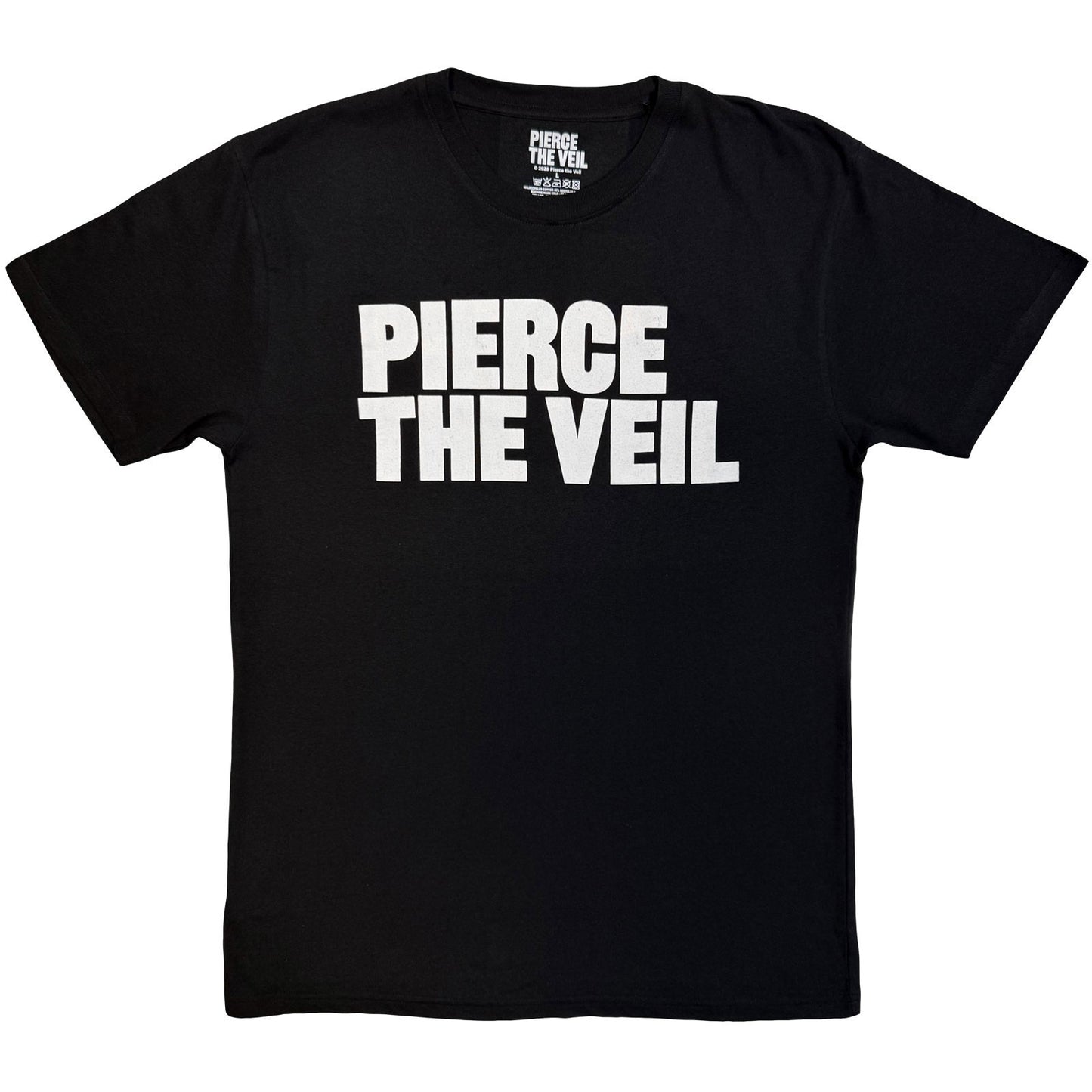 Pierce The Veil Logo Mono T-shirt Front