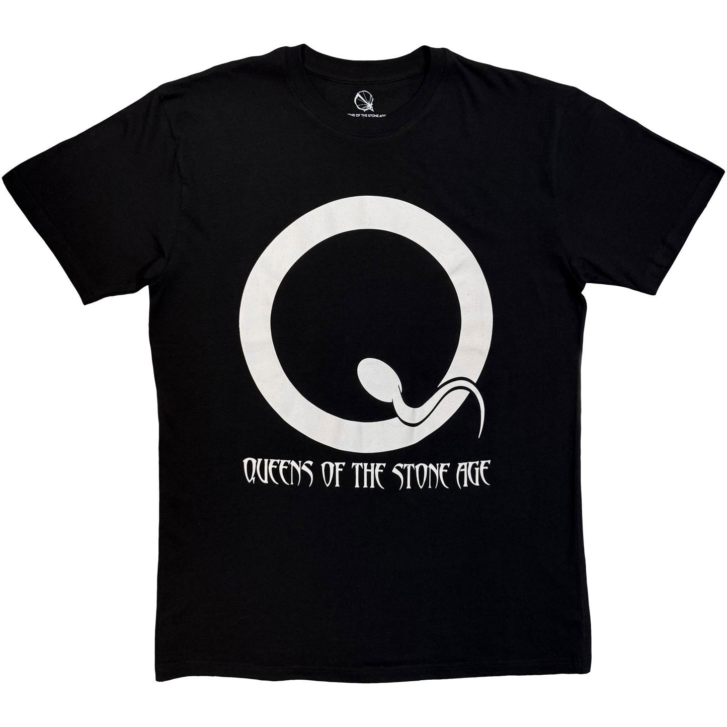 Queens Of The Stone Age Sperm Logo Mono T-shirt Front