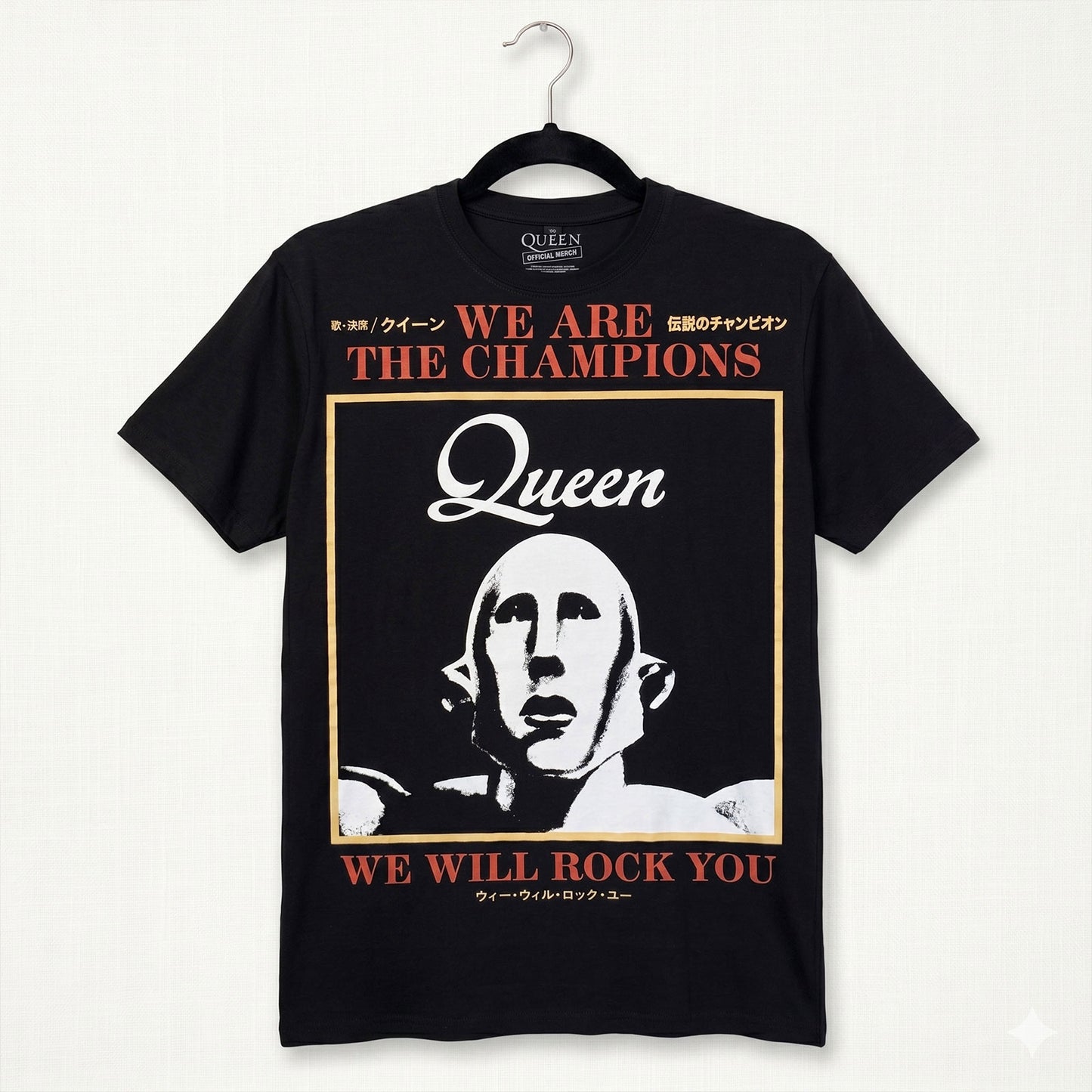 Queen We Are The Champions Carbon T-shirt Back