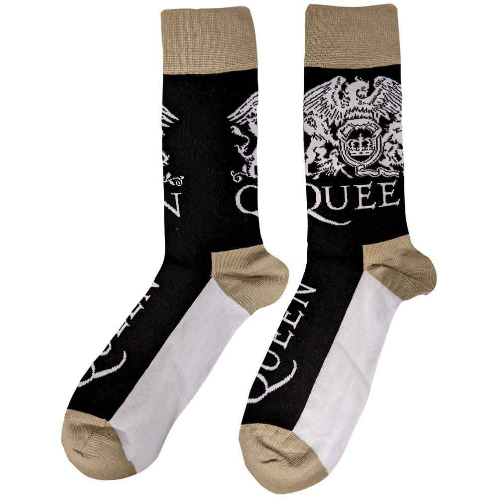 Queen Crest & Logo (US Women's Shoe Size 6-9) Socks Back