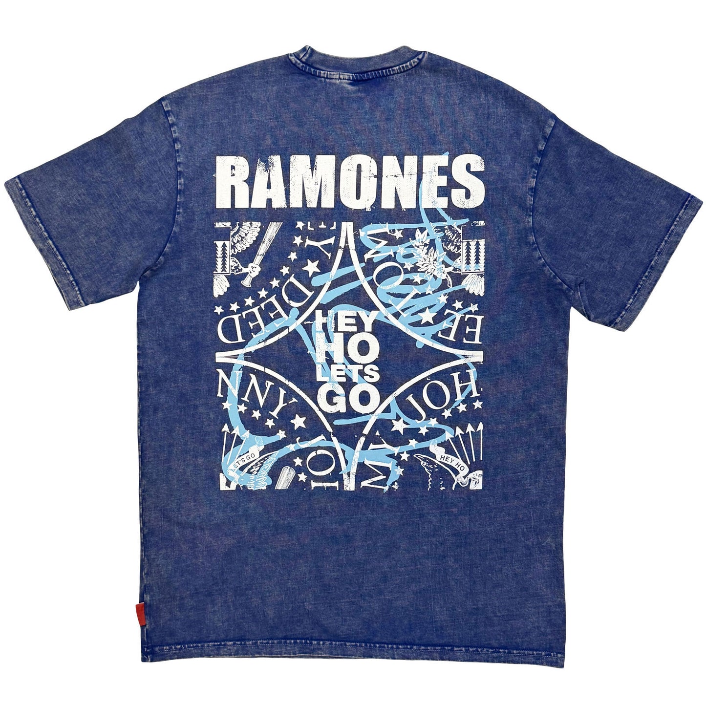 Ramones Presidential Seal Wash Dip Dye & Wash T-shirt Back