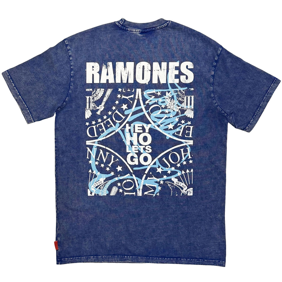 Ramones Presidential Seal Wash Dip Dye & Wash T-shirt Back