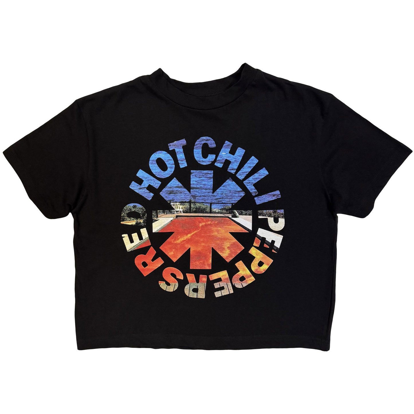Red Hot Chili Peppers Californication Asterisk Crop Top Girls Jr Front