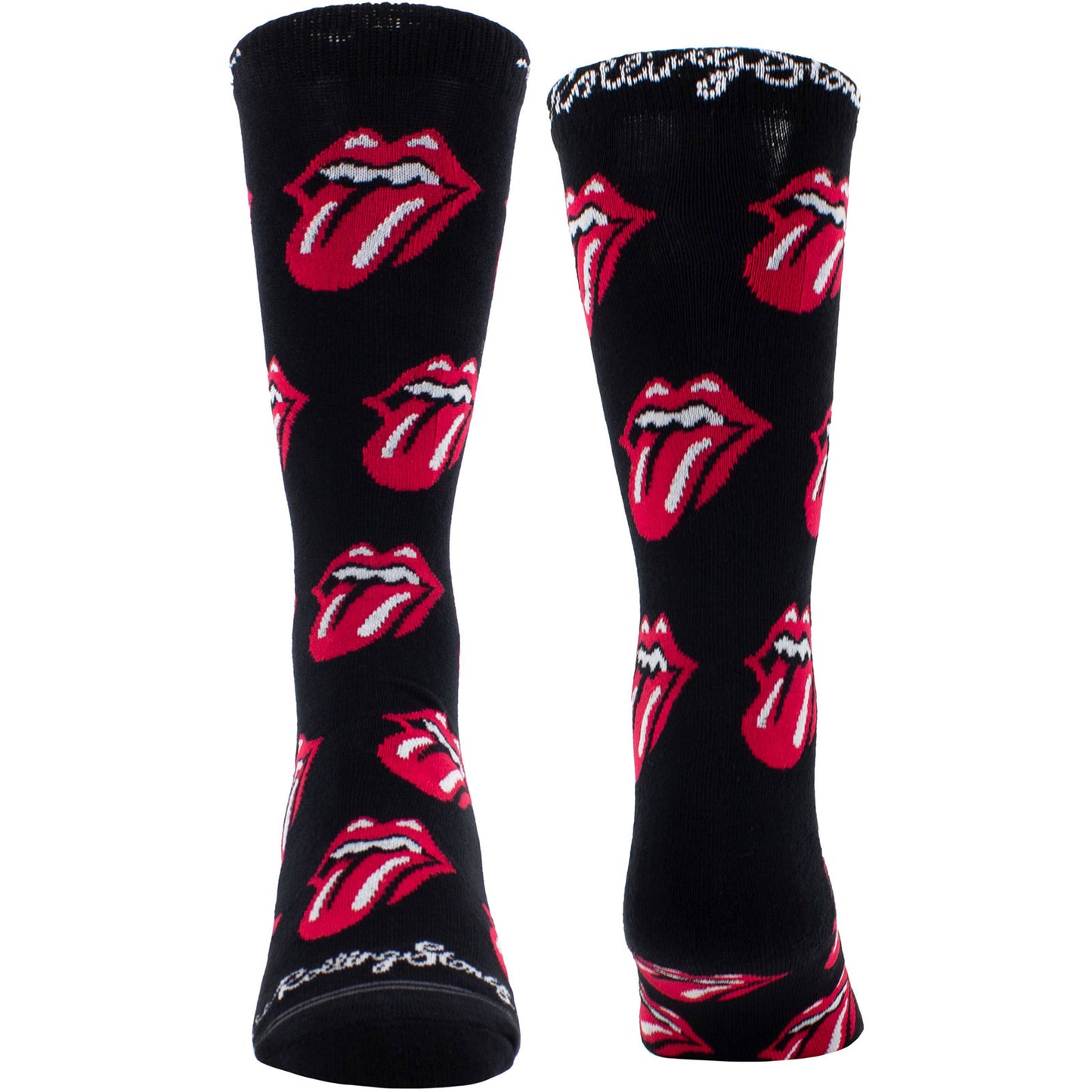 Rolling Stones Allover Tongues (US Men's Shoe Size 8-12) Socks Front